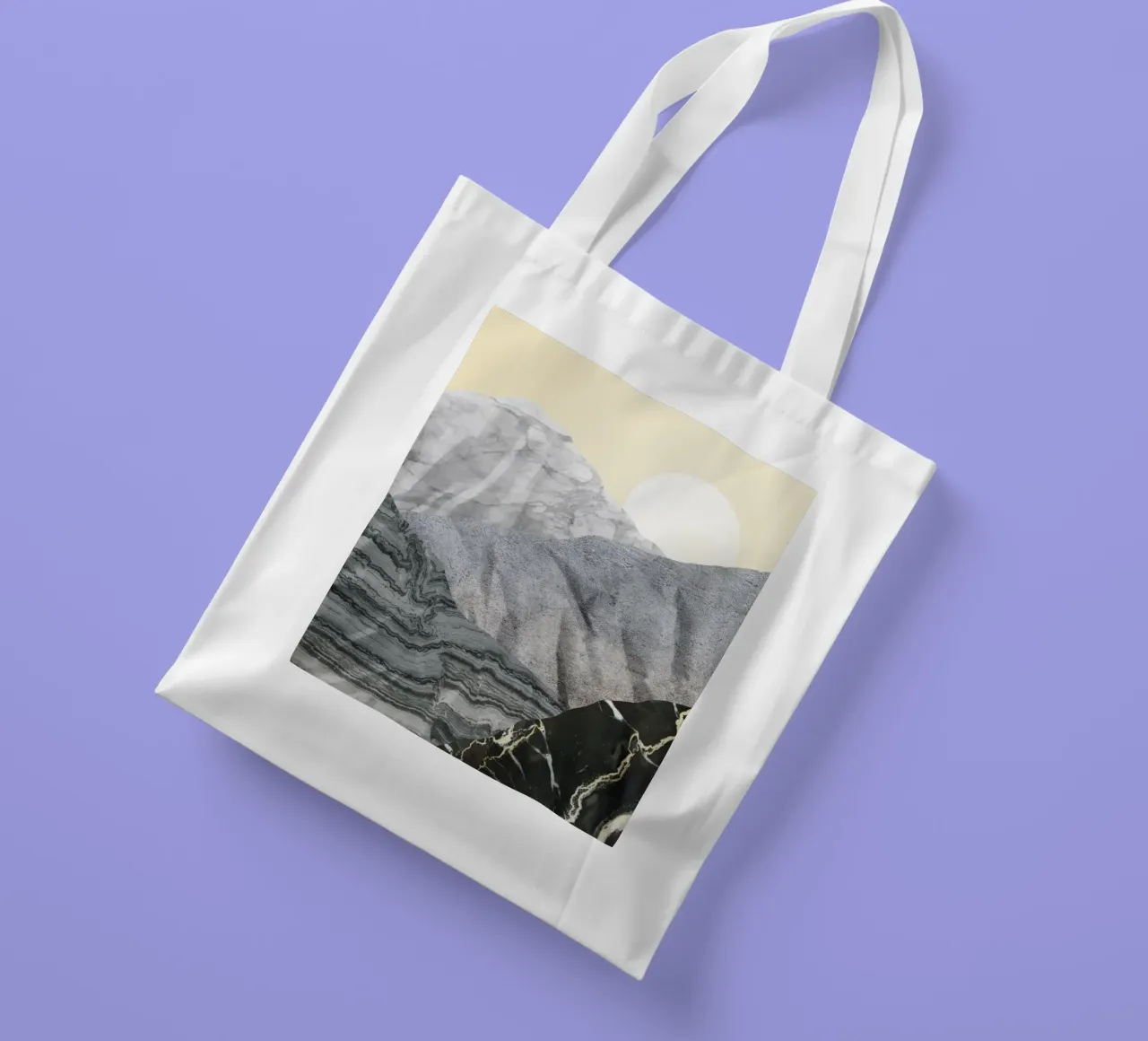 Marmor-Landschaft 03 Jutebeutel von amini54