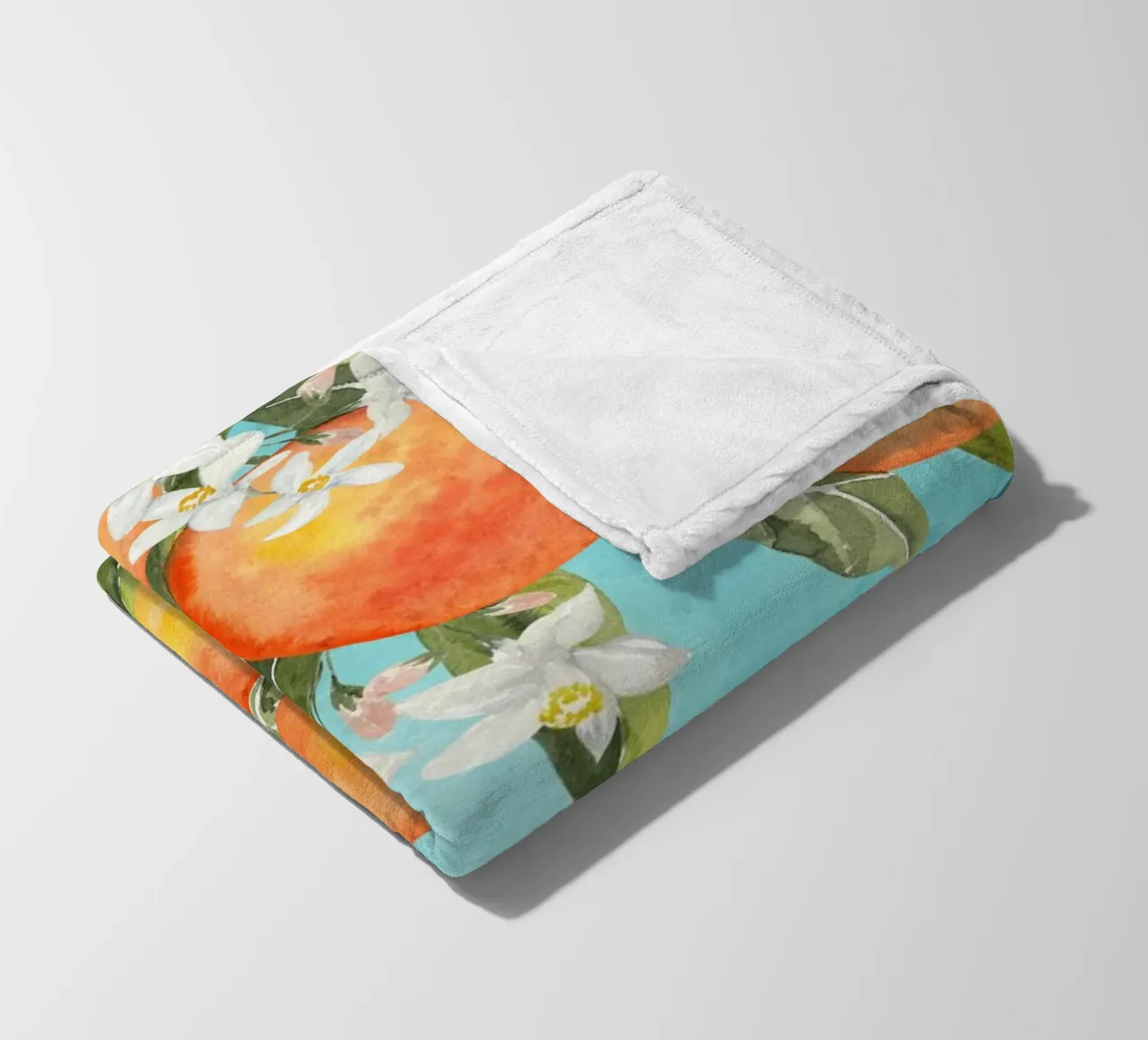 Italien Orange Druck Fleecedecke von Bella Studio