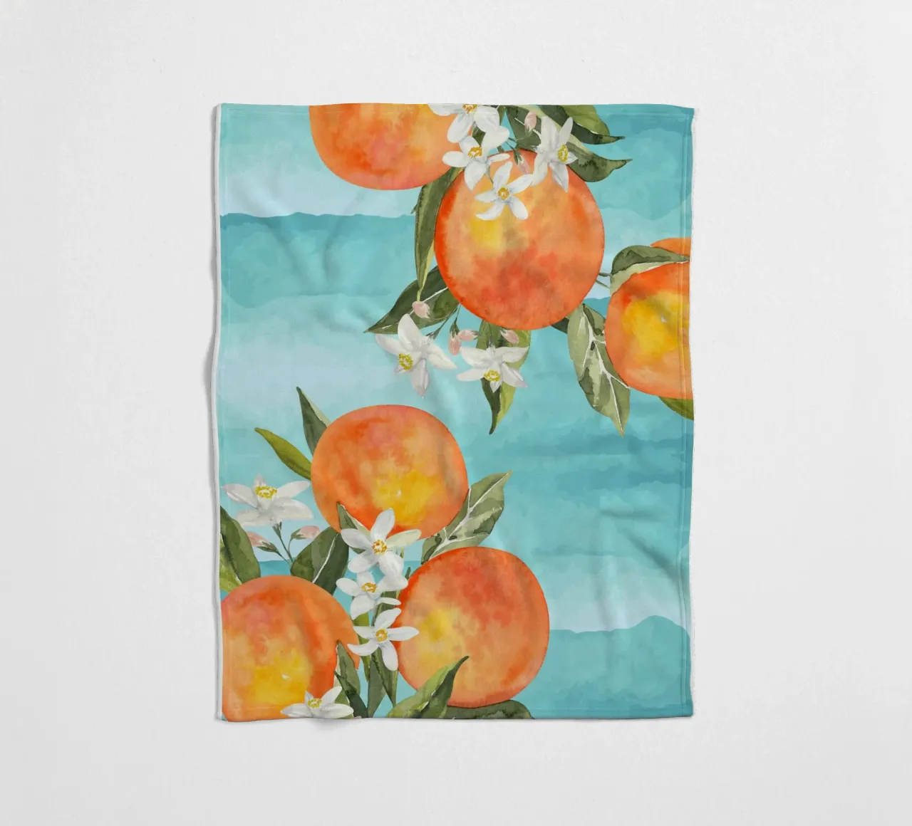 Italien Orange Druck Fleecedecke von Bella Studio