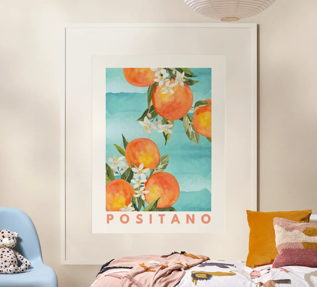 Italy Orange Print hahnemühle by Bella Studio