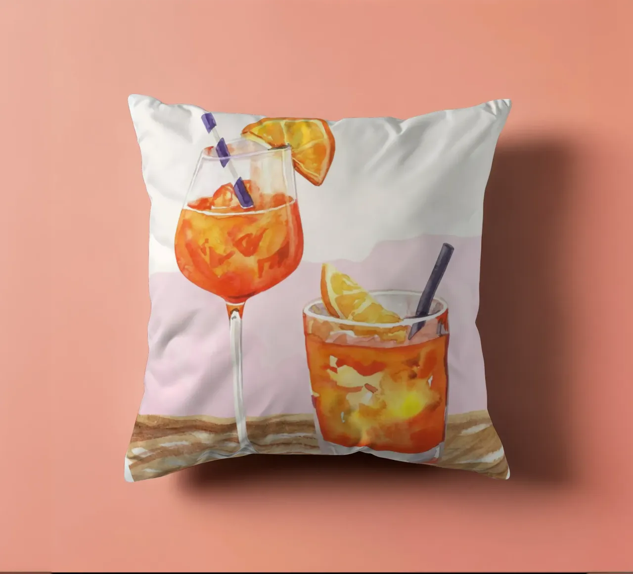 Aperol Spritz e Negroni Print cuscino da Bella Studio