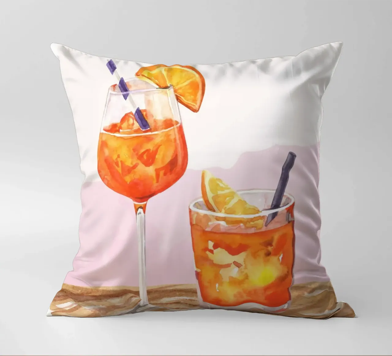 Aperol Spritz e Negroni Print cuscino da Bella Studio