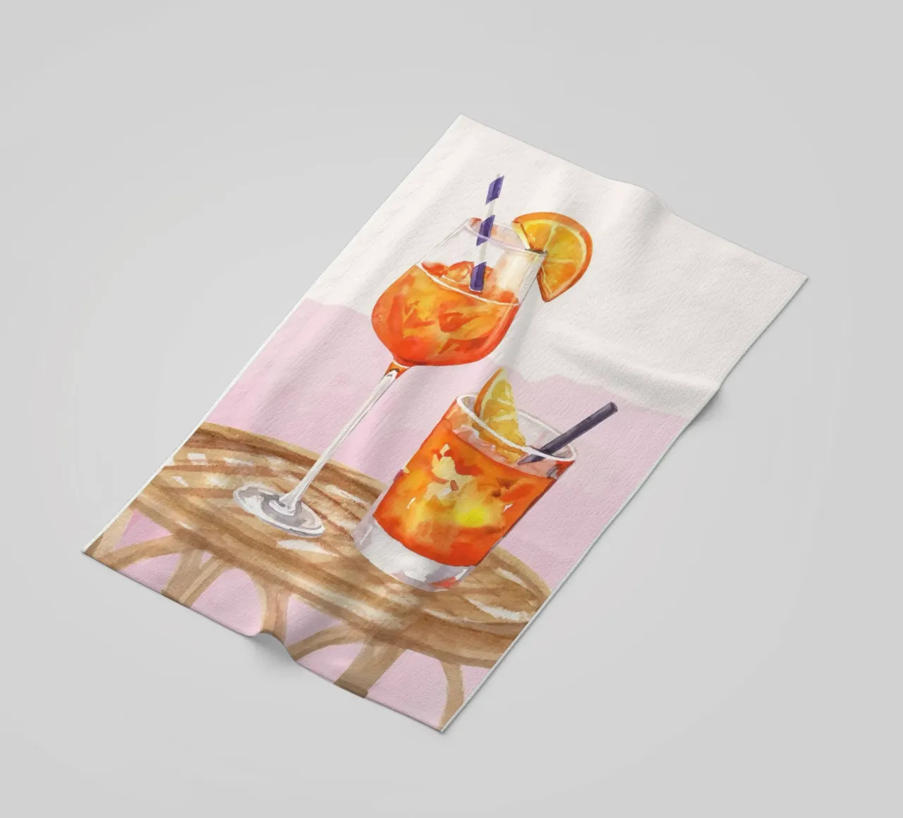 Aperol Spritz e Negroni Print telo mare da Bella Studio