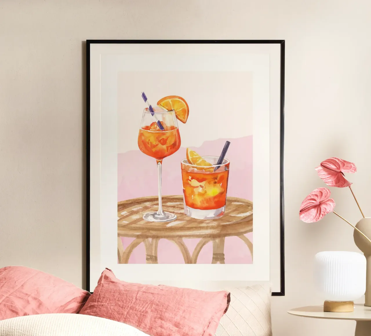 Aperol Spritz e Negroni Print carta hahnemühle da Bella Studio