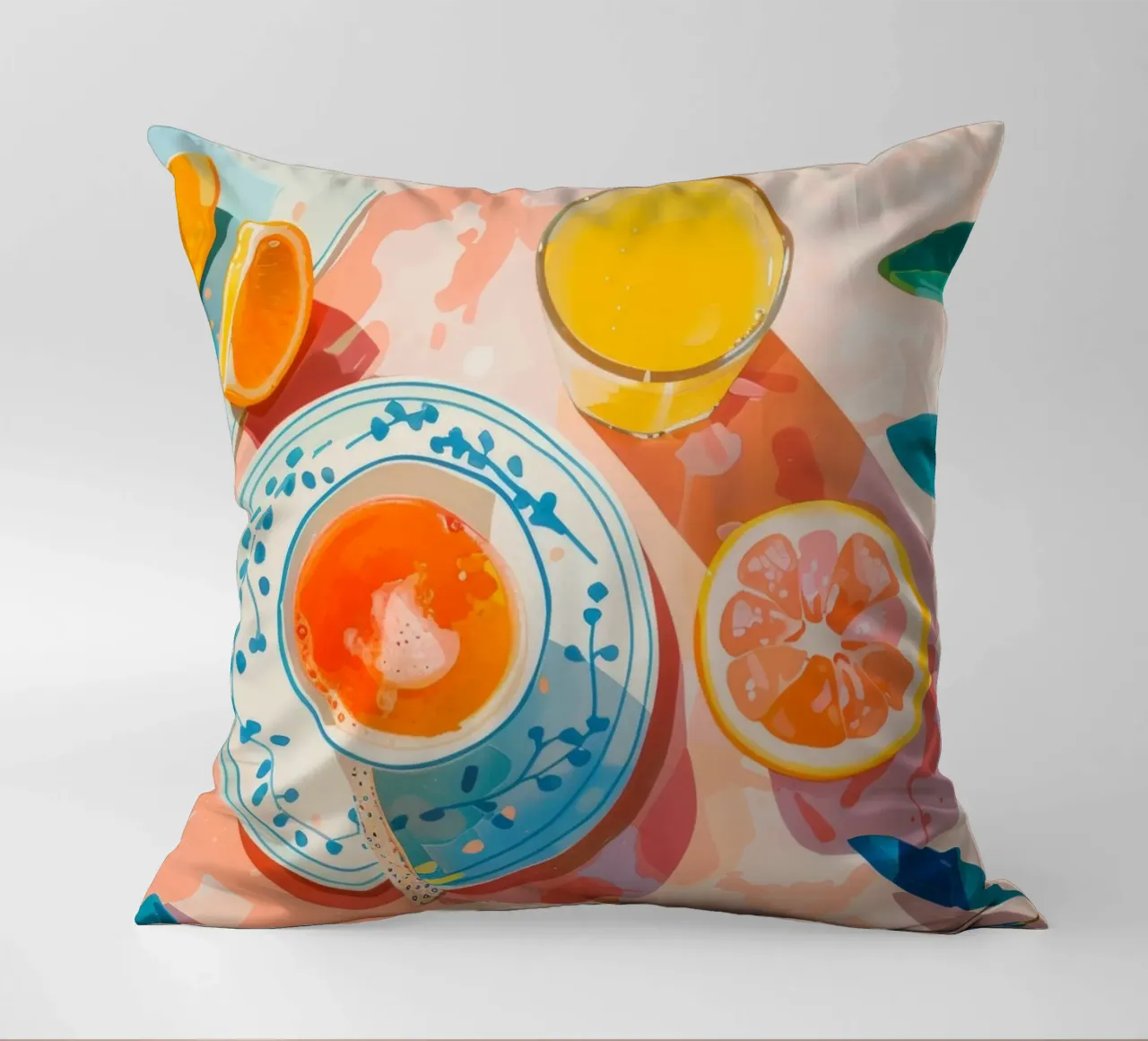 La Dolce Vita Breakfast Print cuscino da Bella Studio