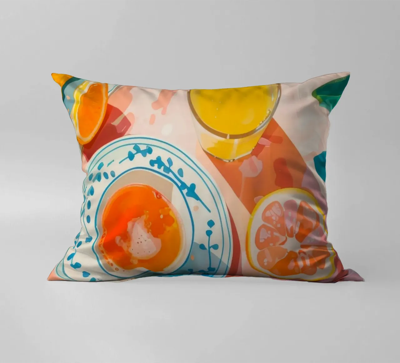 La Dolce Vita Breakfast Print cuscino da Bella Studio