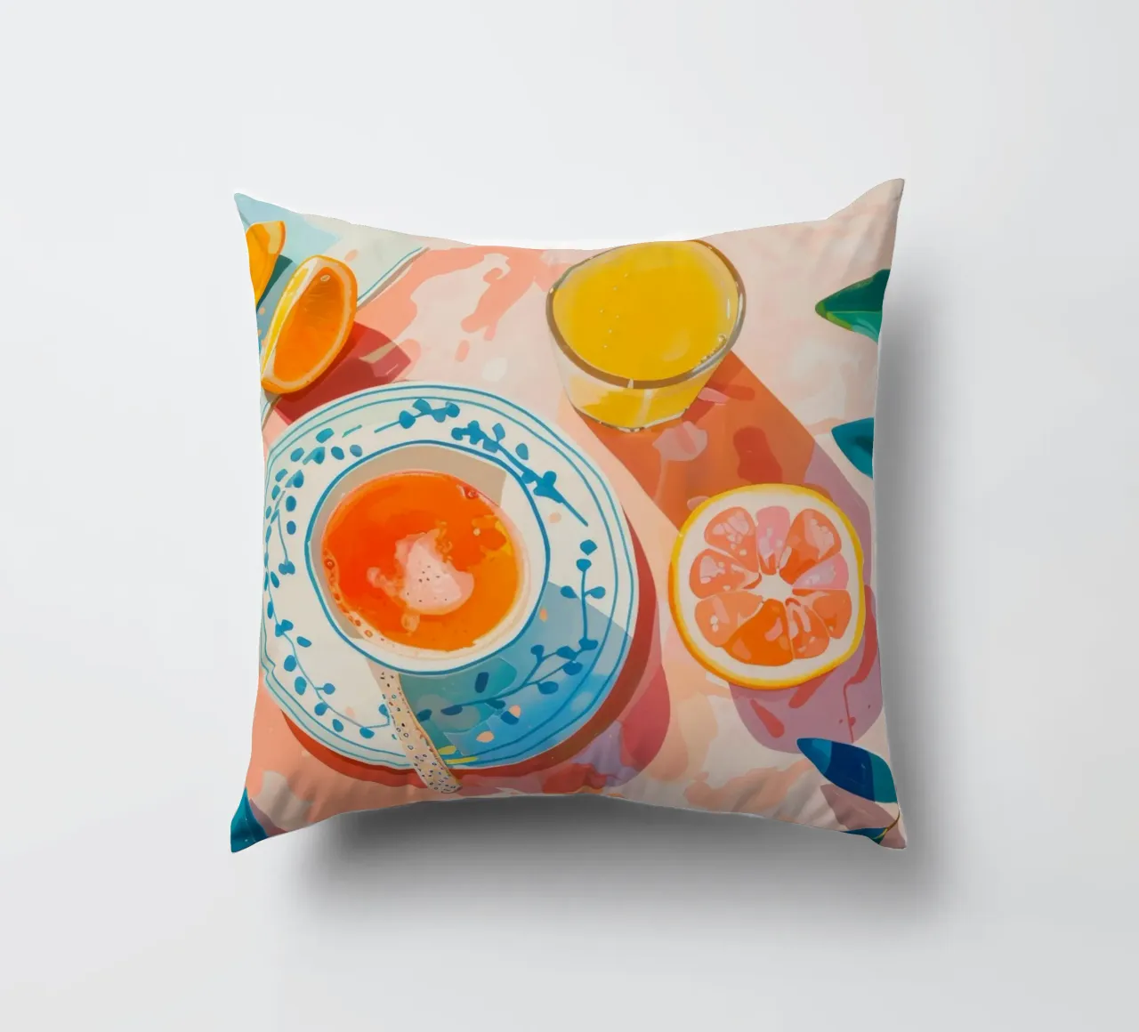 La Dolce Vita Breakfast Print cuscino da Bella Studio