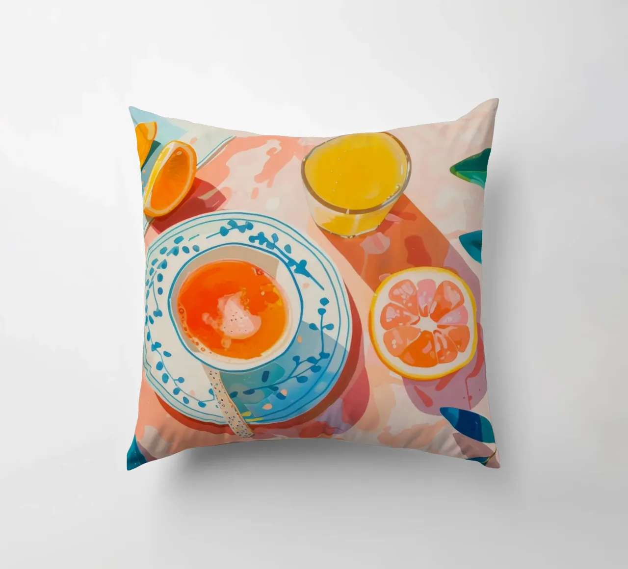 La Dolce Vita Breakfast Print cuscino da Bella Studio