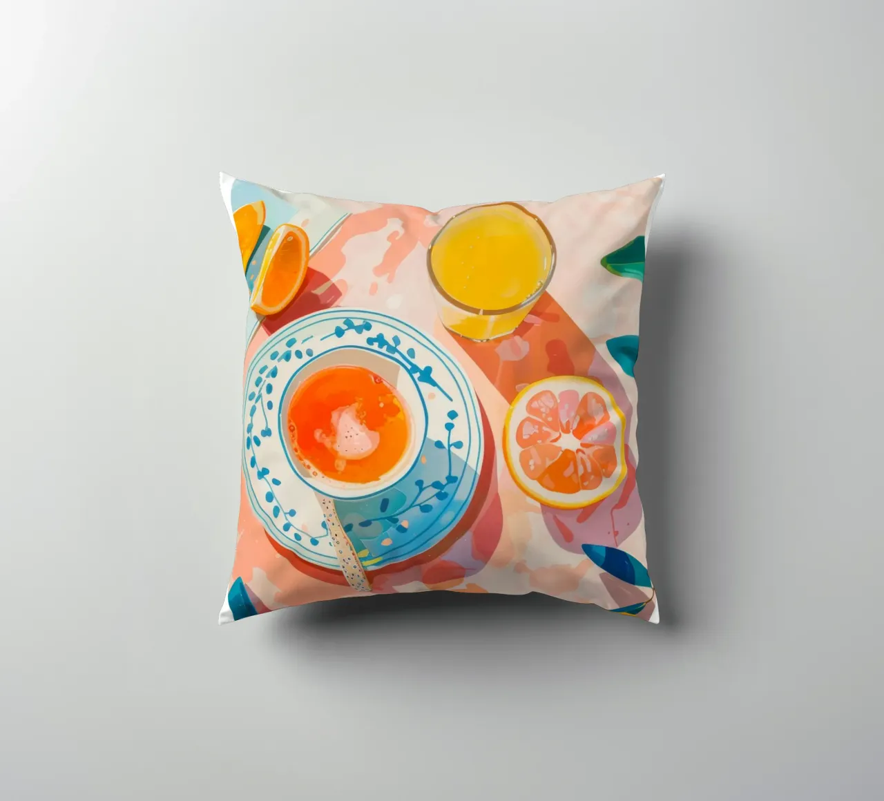 La Dolce Vita Breakfast Print cuscino da Bella Studio