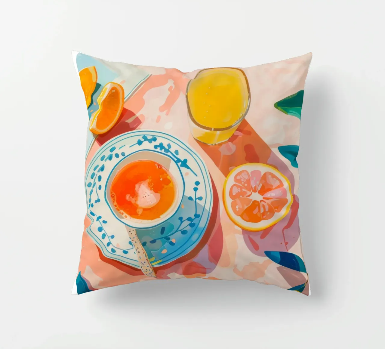 La Dolce Vita Breakfast Print cuscino da Bella Studio