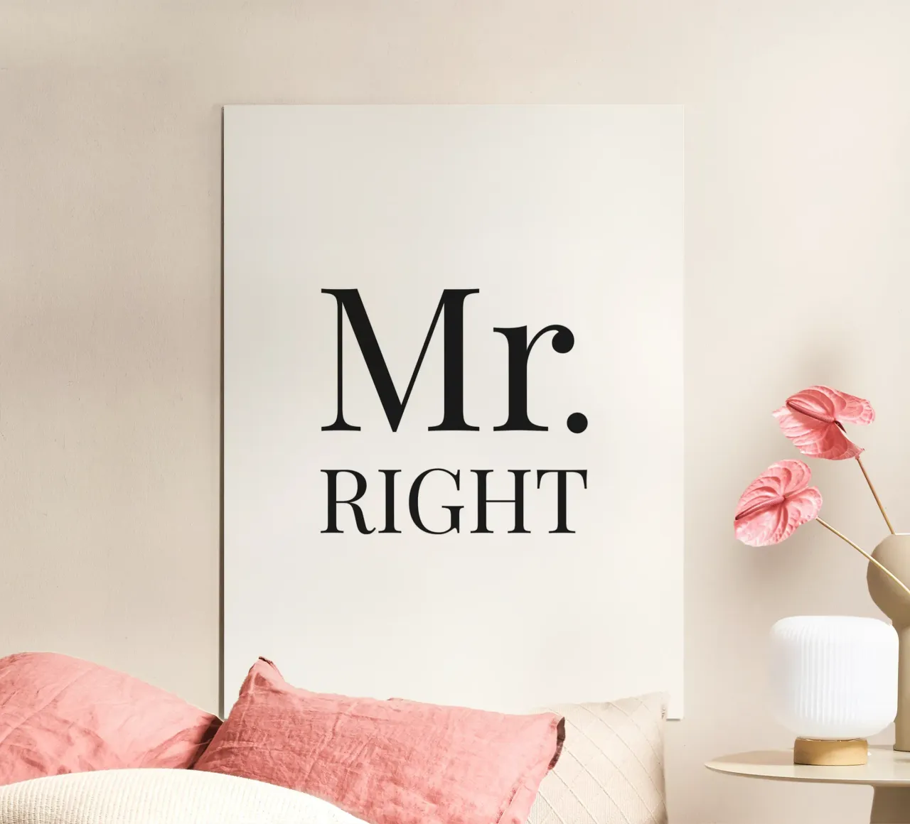 Mr Right - Design tipografico spiritoso poster da Whole©
