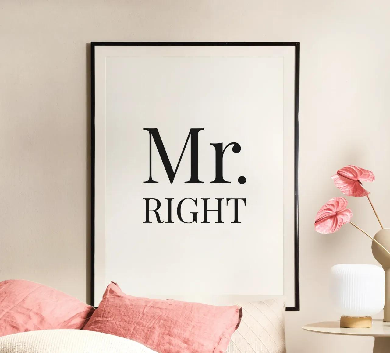 Mr Right - Design tipografico spiritoso poster da Whole©