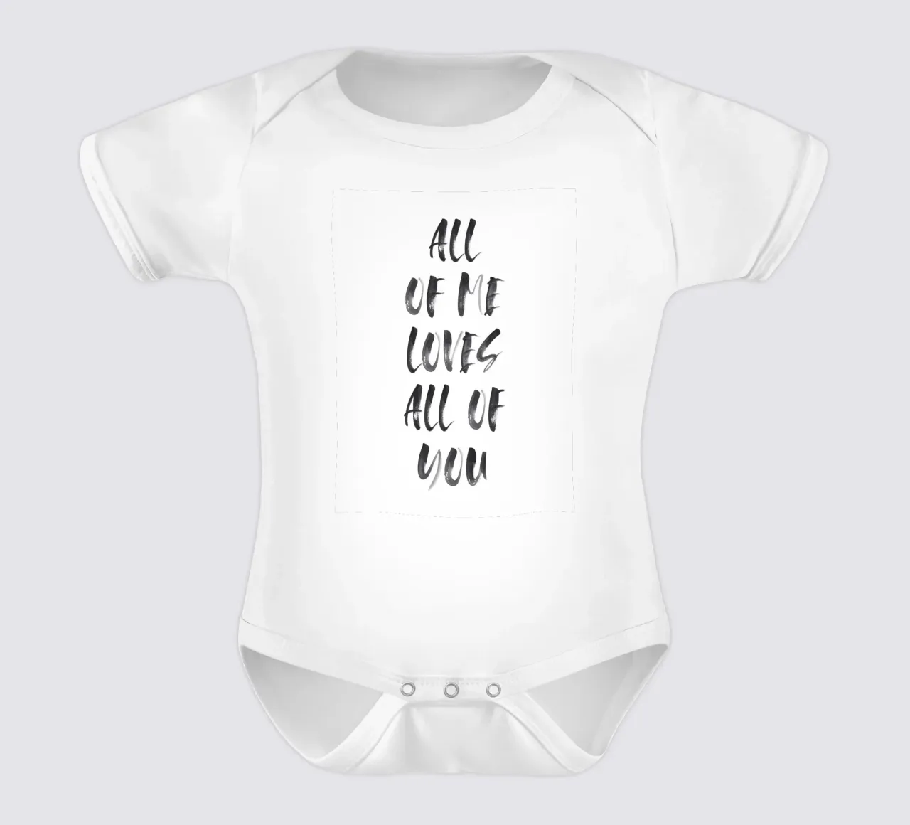 Romantisches Handlettering - Tutto di me ti ama body neonato maniche corte da Whole©
