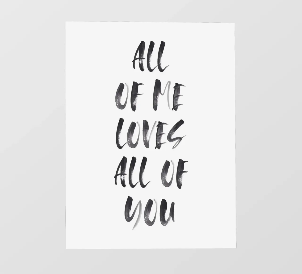 Romantisches Handlettering - Tutto di me ti ama pellicola backlit da Whole©