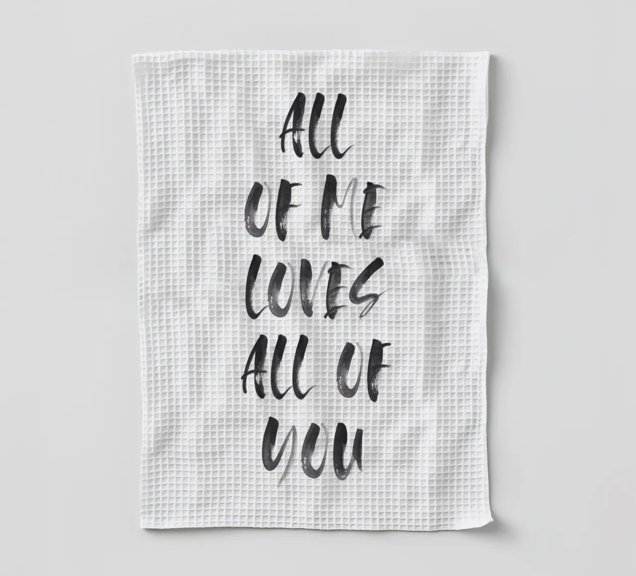 Romantisches Handlettering - Tutto di me ti ama canovaccio da cucina da Whole©