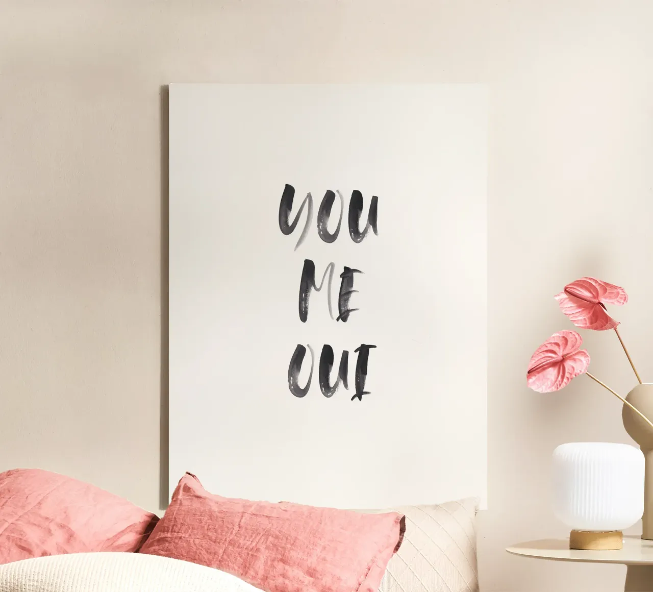 You Me Oui - Design elegante tela con Cornice a cassetta da Whole©