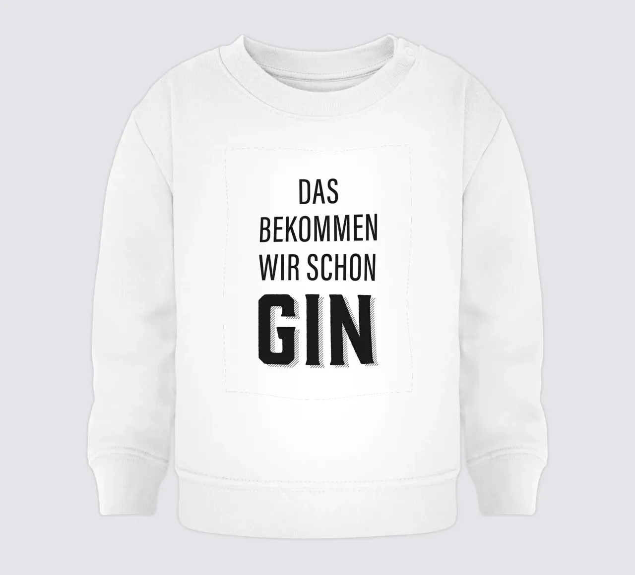 Design divertente con citazioni sul gin felpa neonato da Whole©