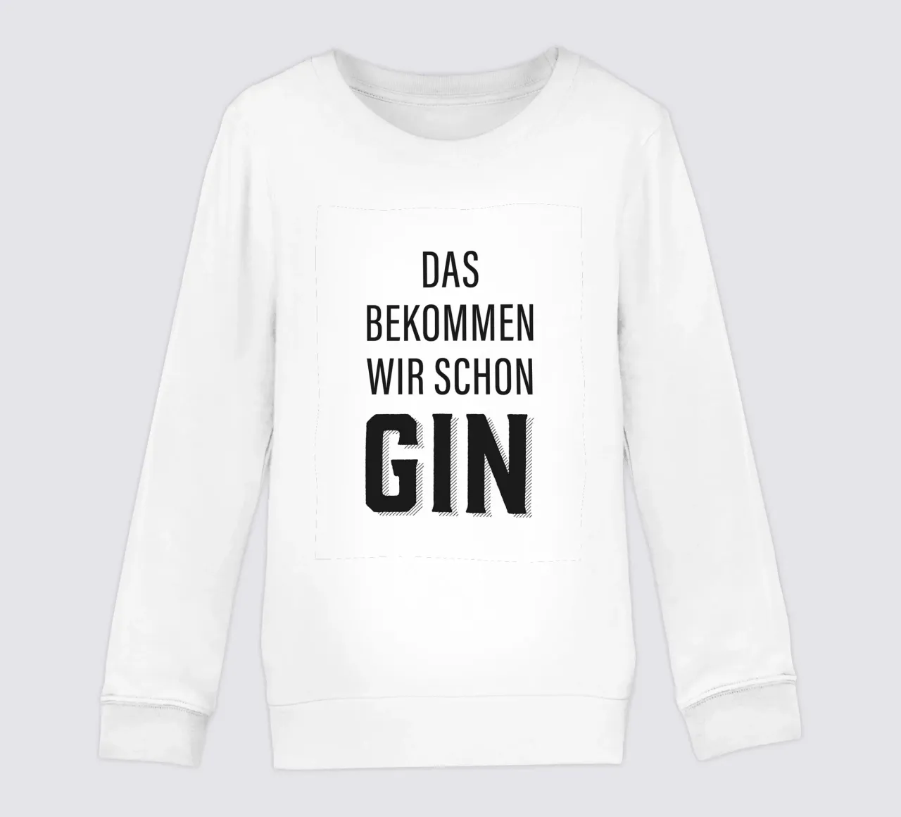 Design divertente con citazioni sul gin felpa bambino da Whole©