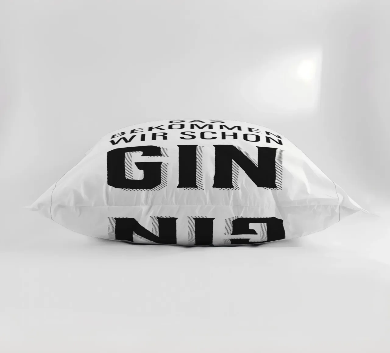 Design divertente con citazioni sul gin cuscino da Whole©
