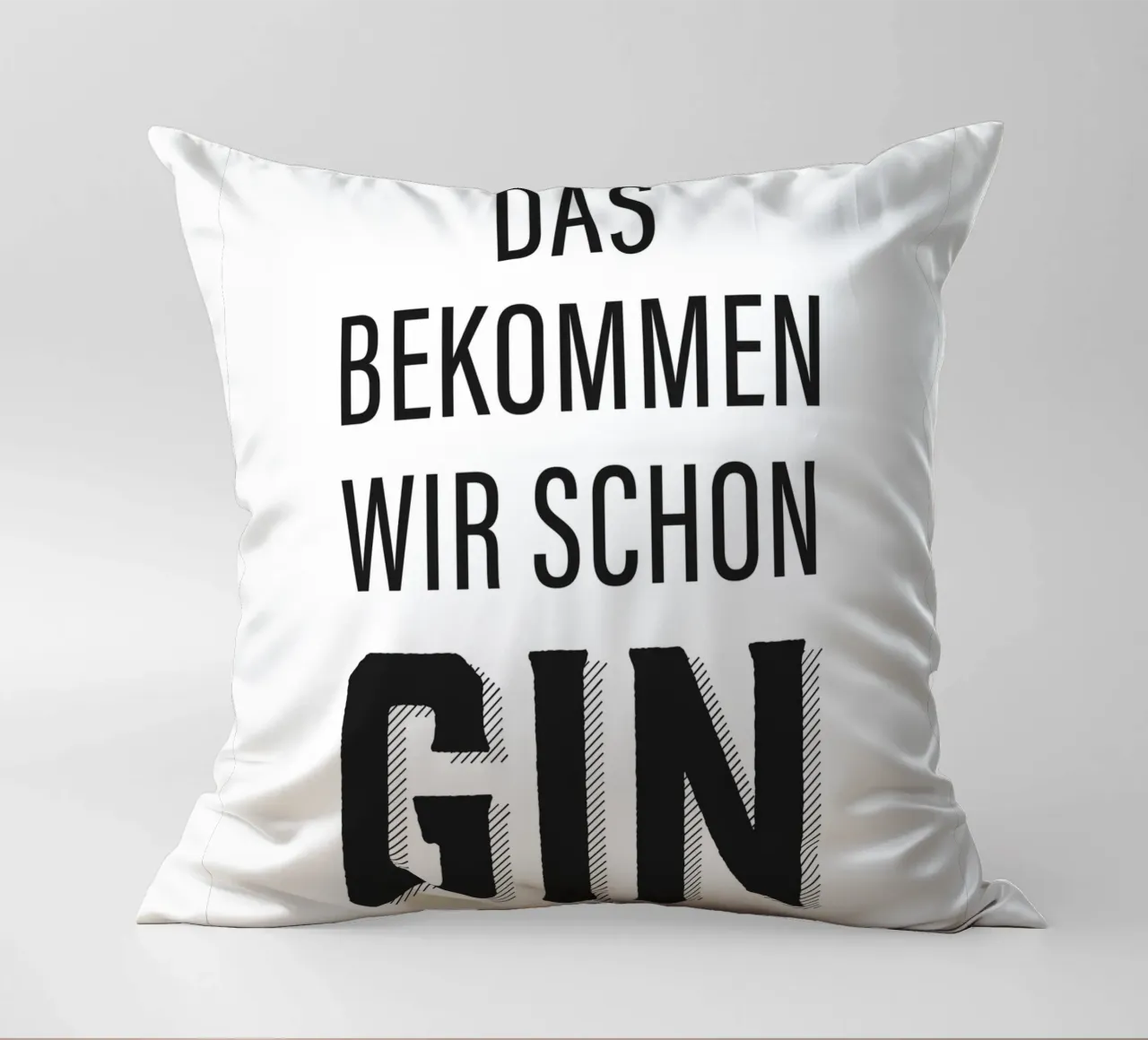 Design divertente con citazioni sul gin cuscino da Whole©