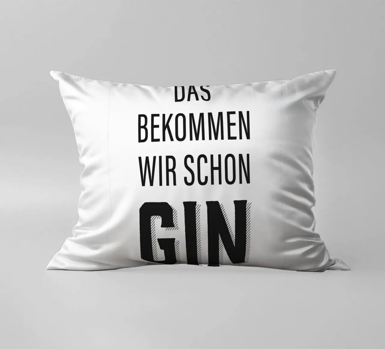 Design divertente con citazioni sul gin cuscino da Whole©