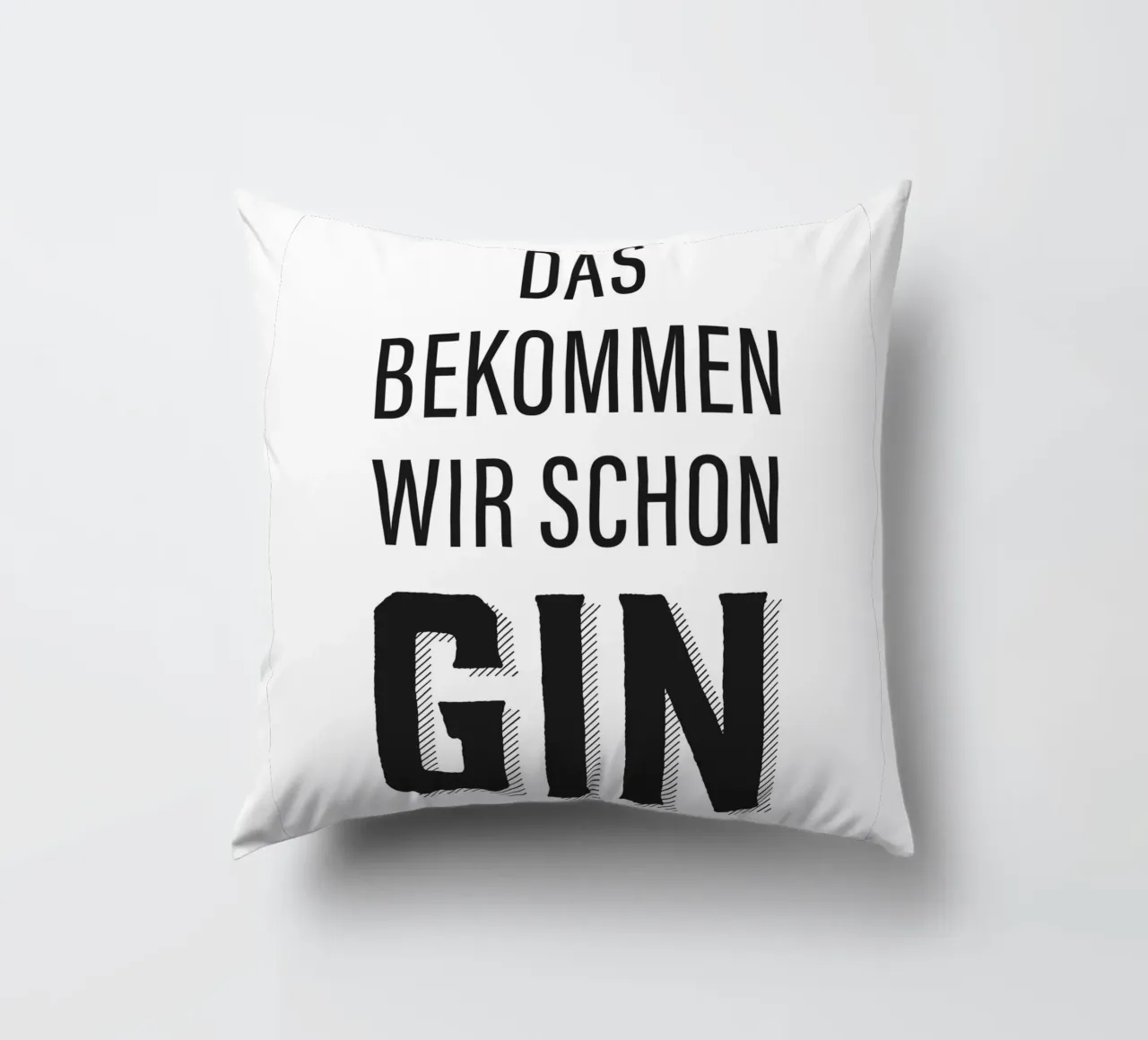 Design divertente con citazioni sul gin cuscino da Whole©