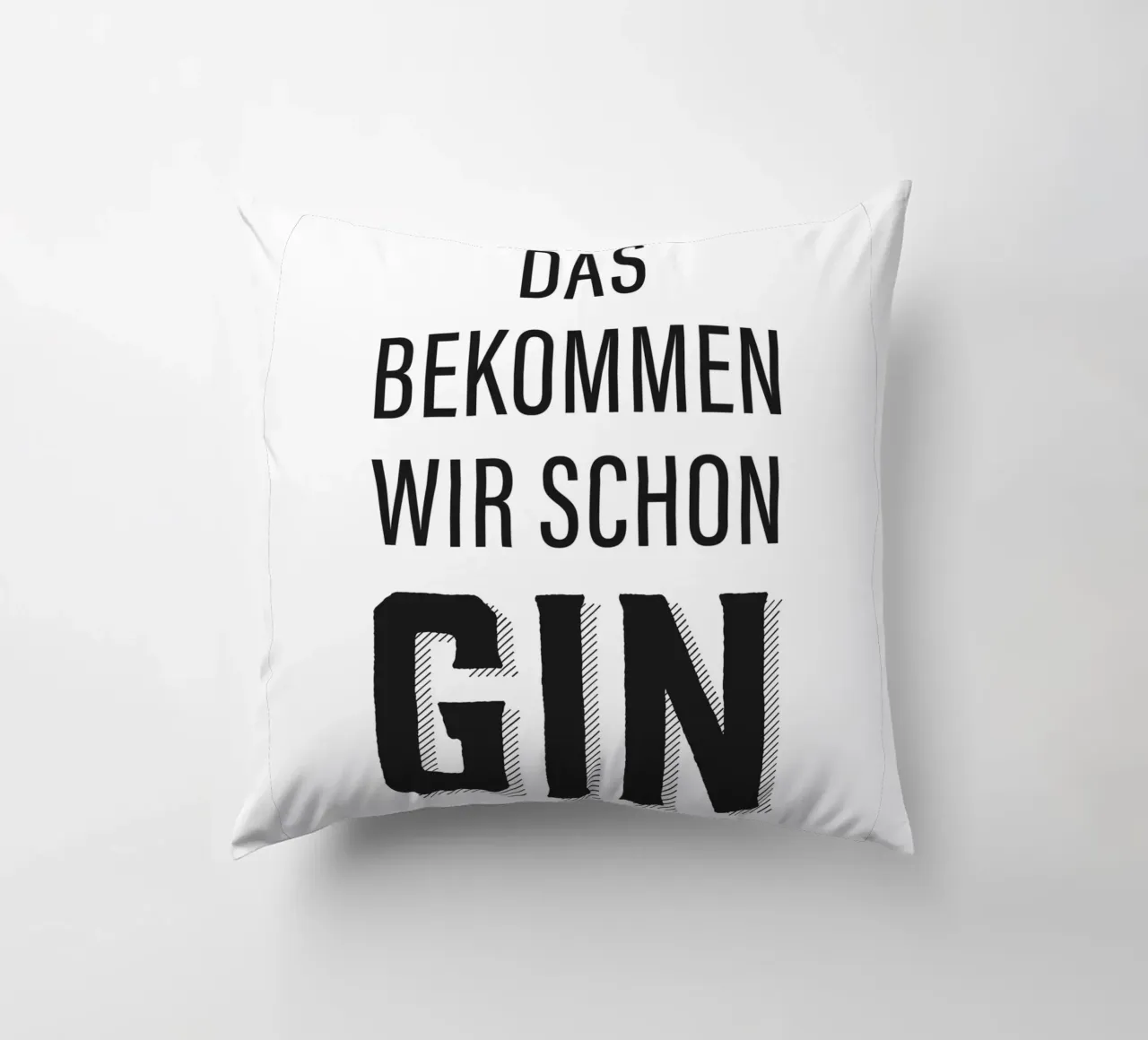 Design divertente con citazioni sul gin cuscino da Whole©