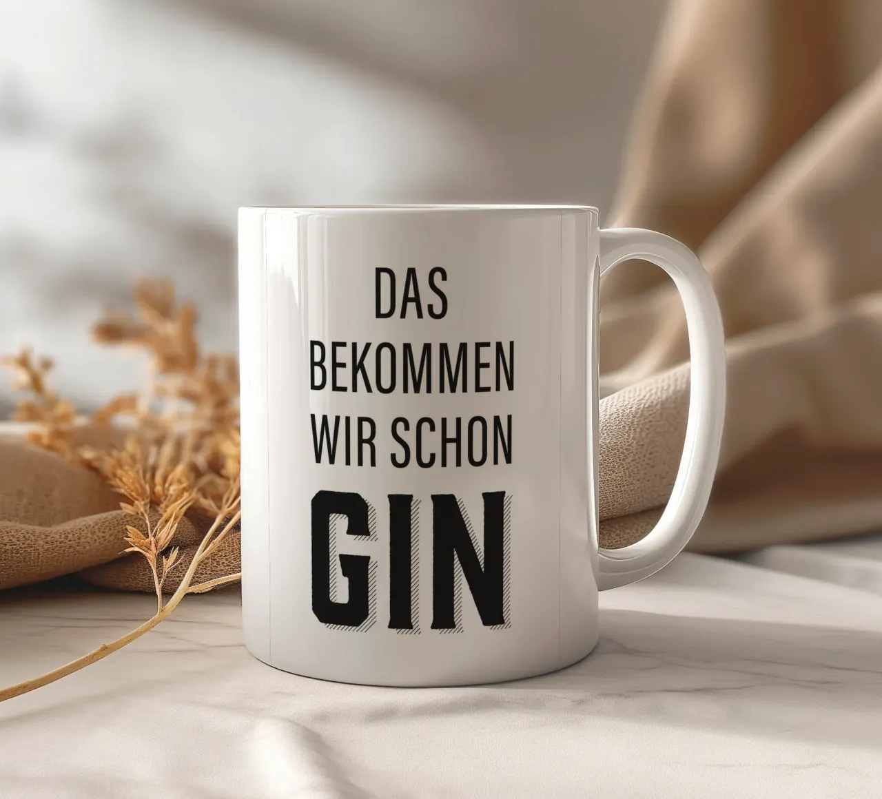 Design divertente con citazioni sul gin tazza in ceramica da Whole©