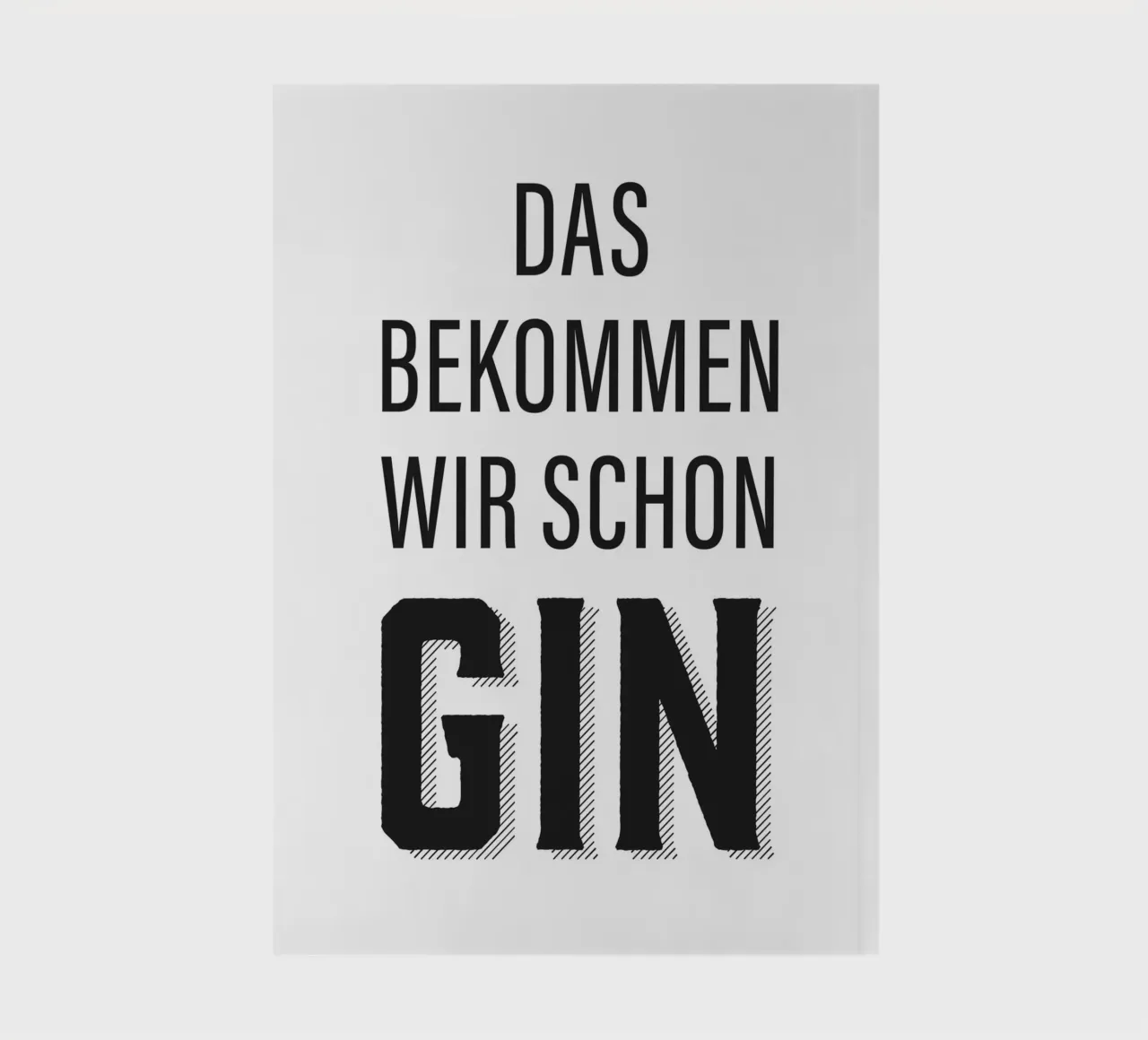 Design divertente con citazioni sul gin diario da Whole©