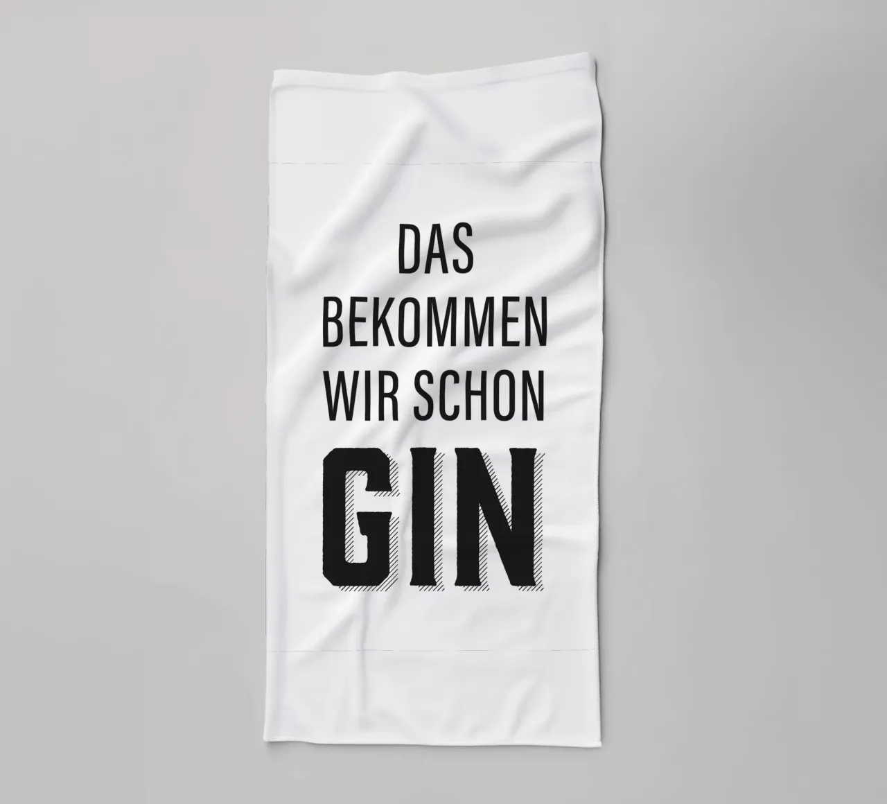 Lustiges Gin Zitat Design Handtuch von Whole©