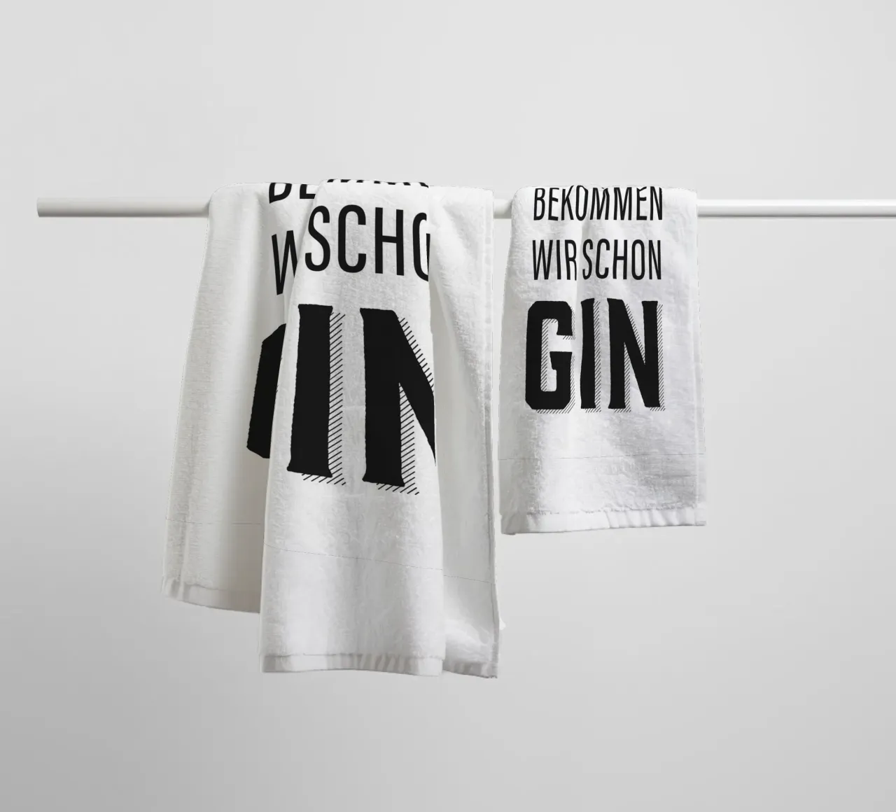 Lustiges Gin Zitat Design Handtuch von Whole©