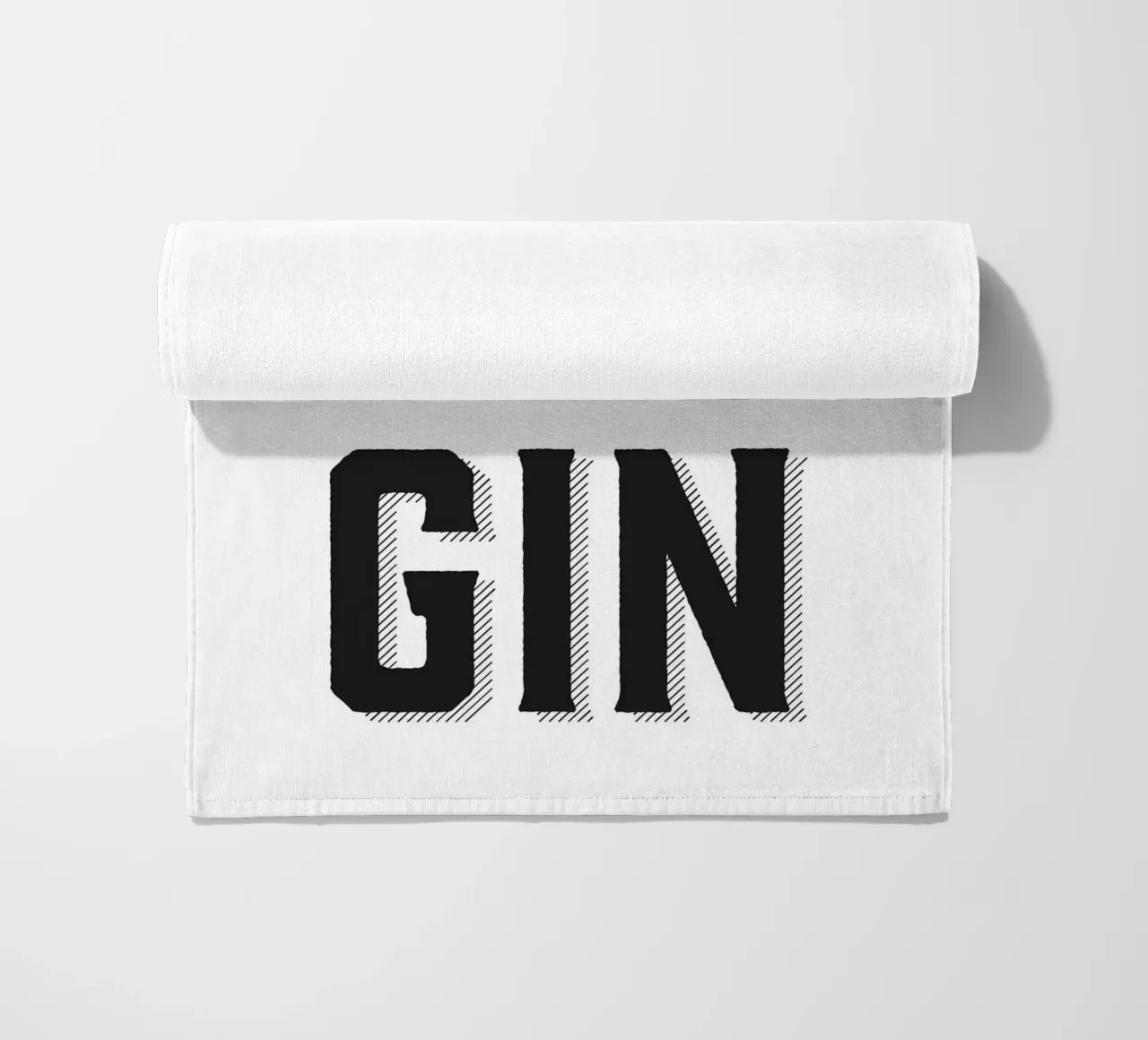 Design divertente con citazioni sul gin telo mare da Whole©