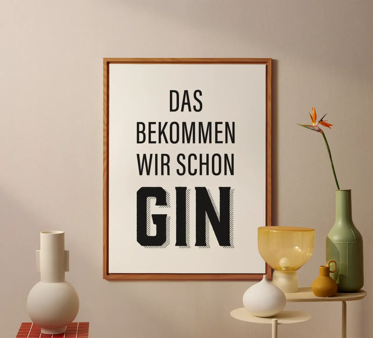 Design divertente con citazioni sul gin alluminio dibond da Whole©