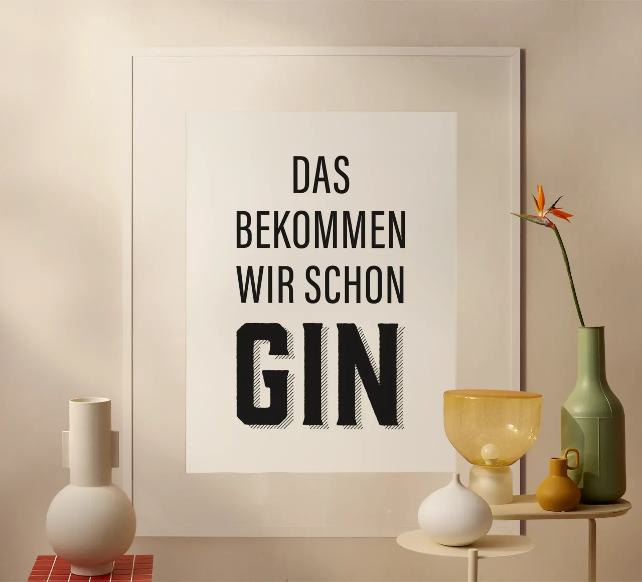 Design divertente con citazioni sul gin carta hahnemühle da Whole©
