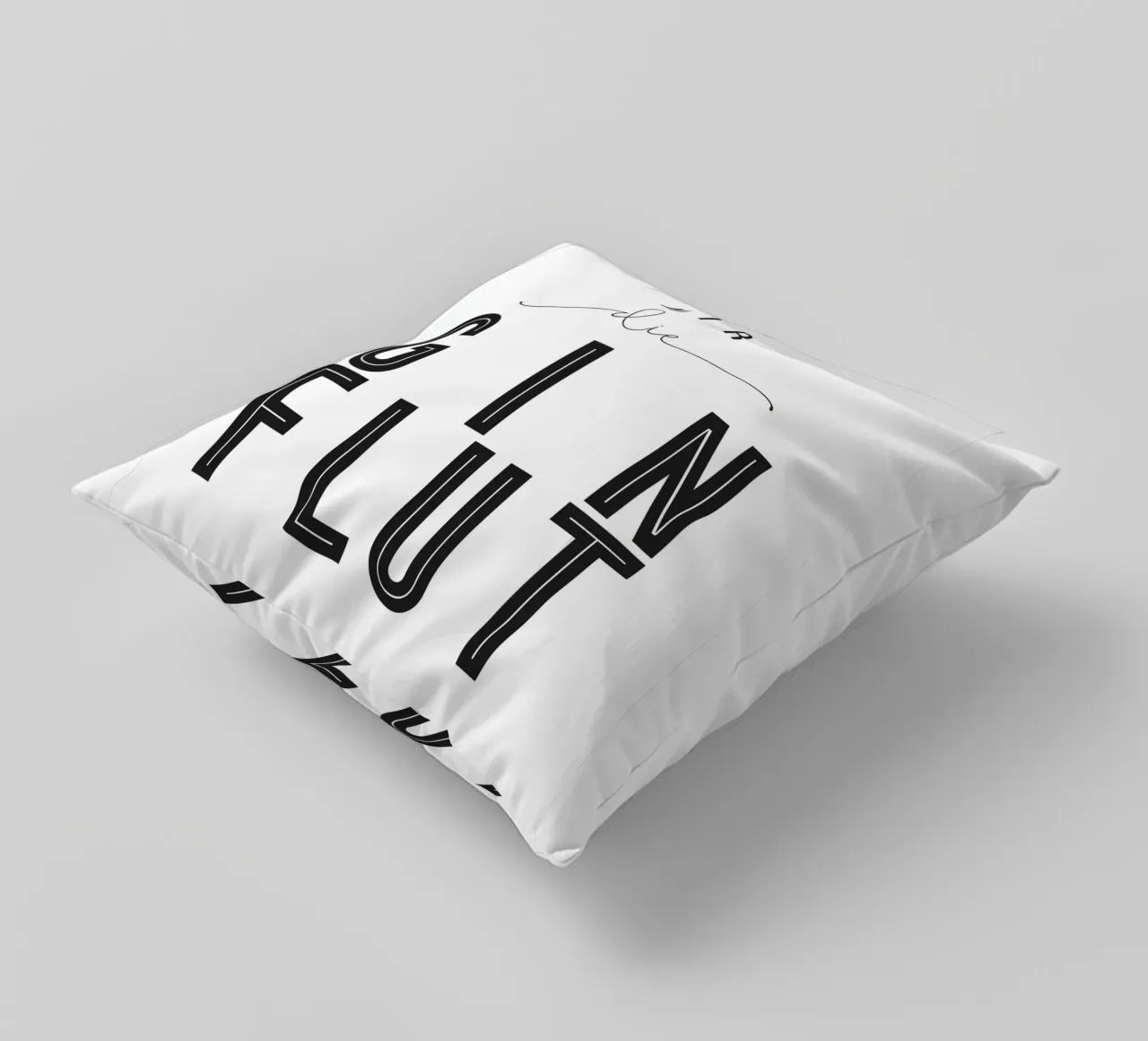 Gin quote poster decorative cushion by Whole©