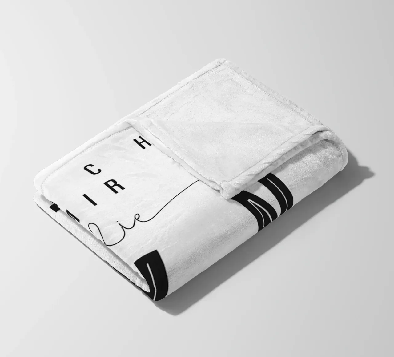 Gin quote poster fleece blanket by Whole©