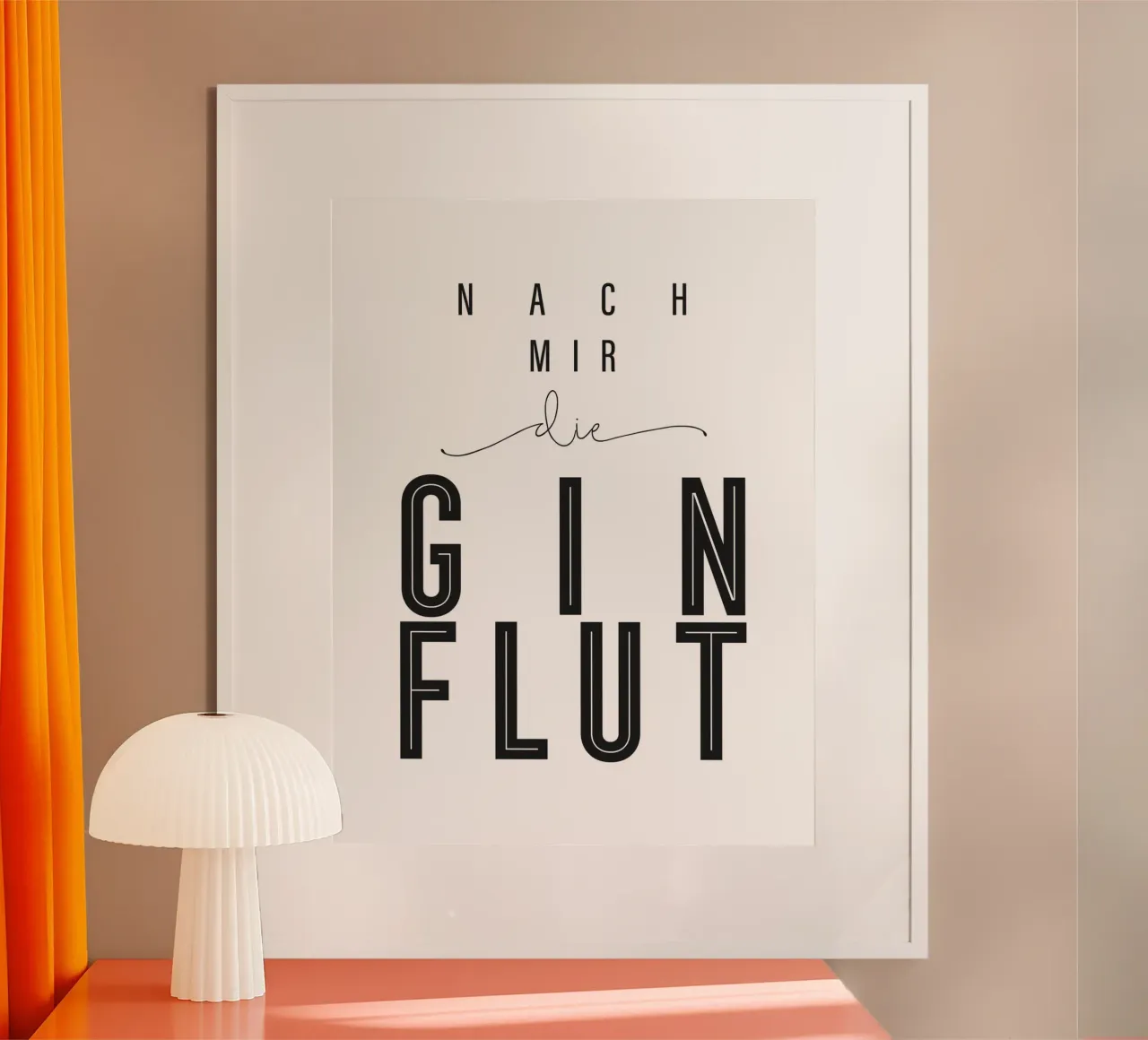 Gin quote poster poster by Whole©