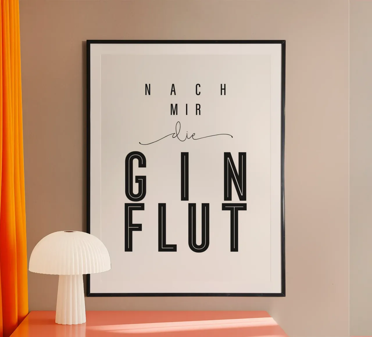 Gin quote poster poster by Whole©