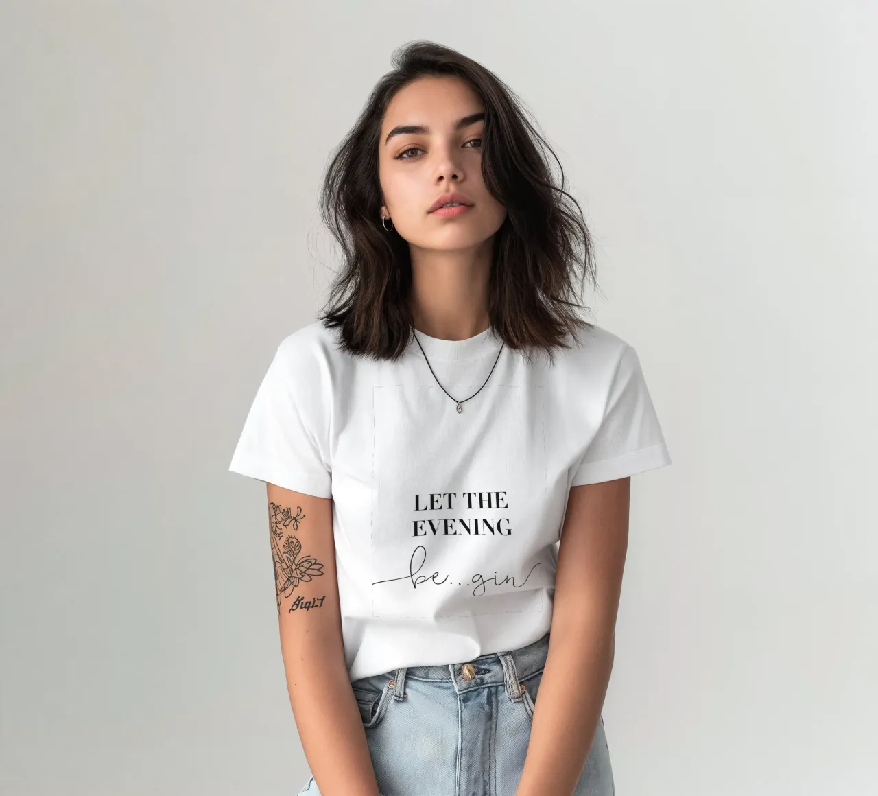 Let the Evening Be... Gin - Lustiges Gin Design t-shirt da Whole©
