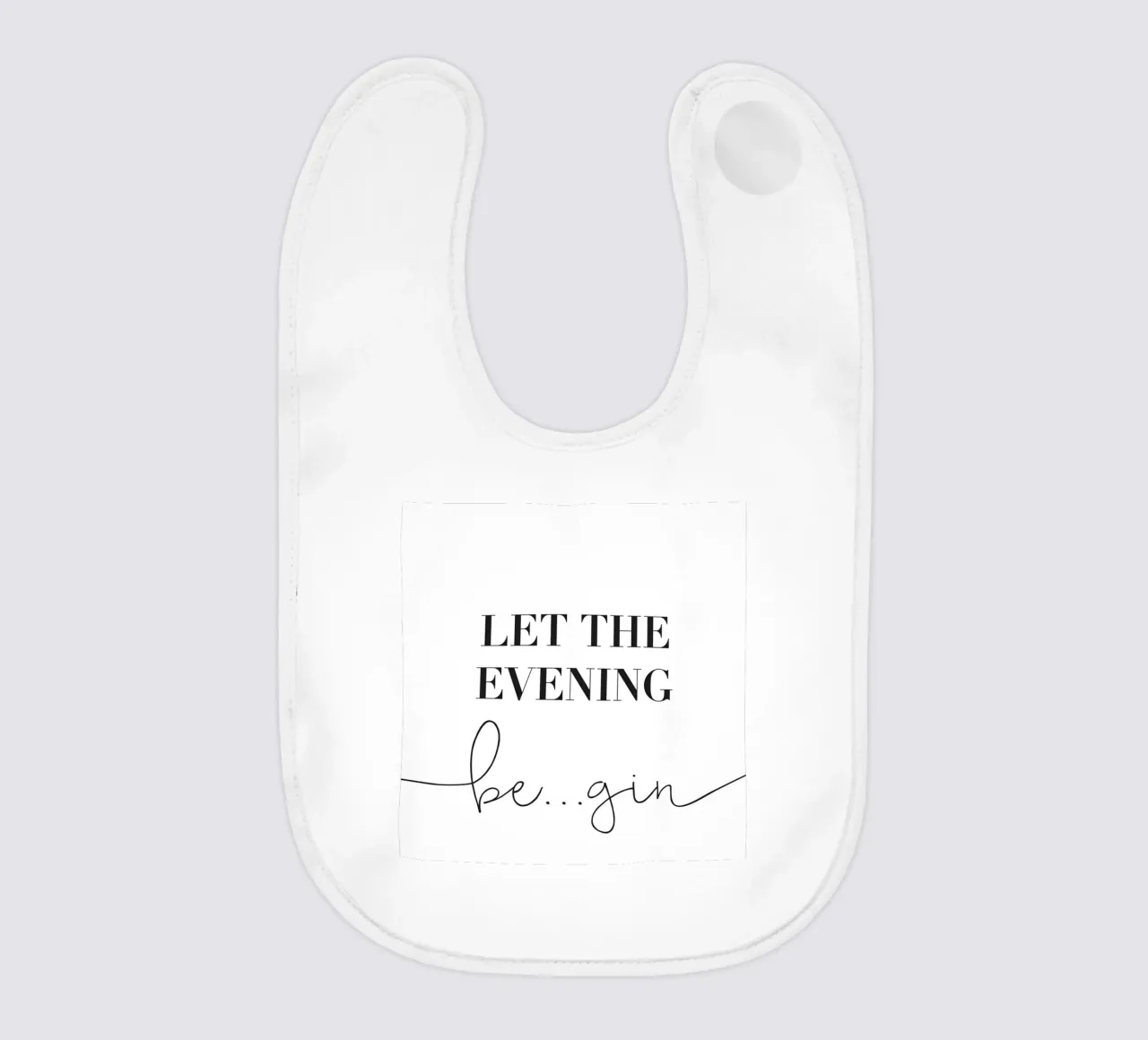 Let the Evening Be... Gin - Lustiges Gin Design bavaglino da Whole©