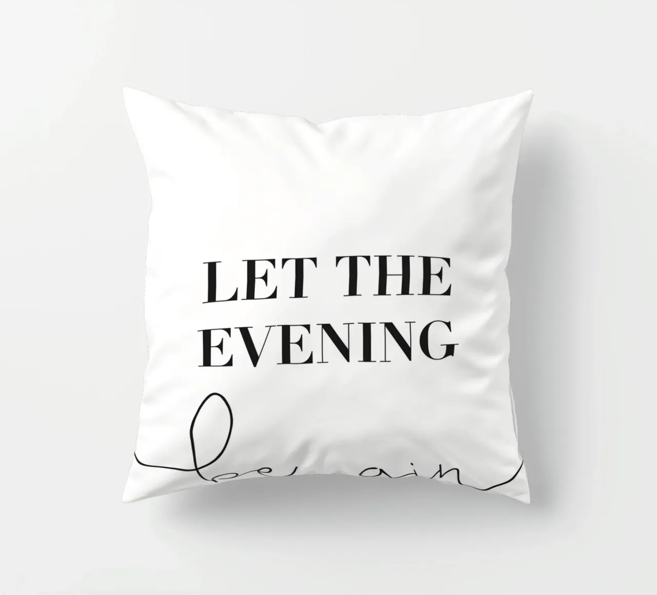 Let the Evening Be... Gin - Lustiges Gin Design cuscino da Whole©