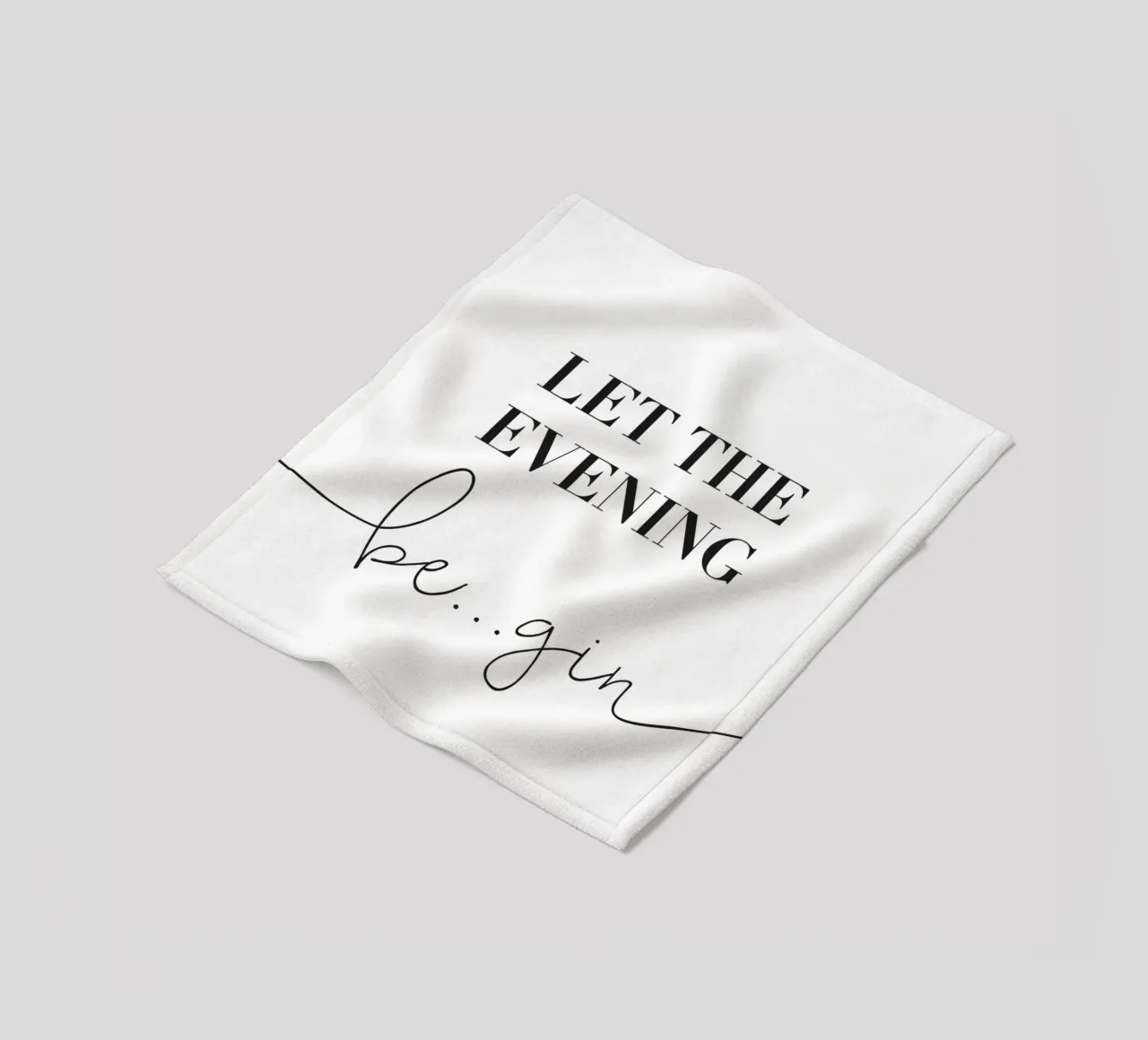 Let the Evening Be... Gin - Lustiges Gin Design coperta in pile da Whole©