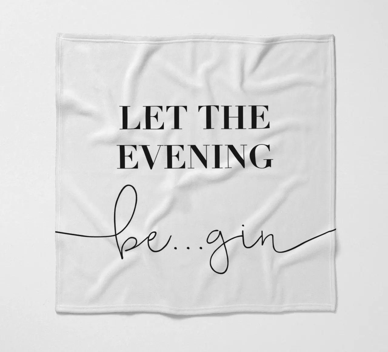 Let the Evening Be... Gin - Lustiges Gin Design coperta in pile da Whole©