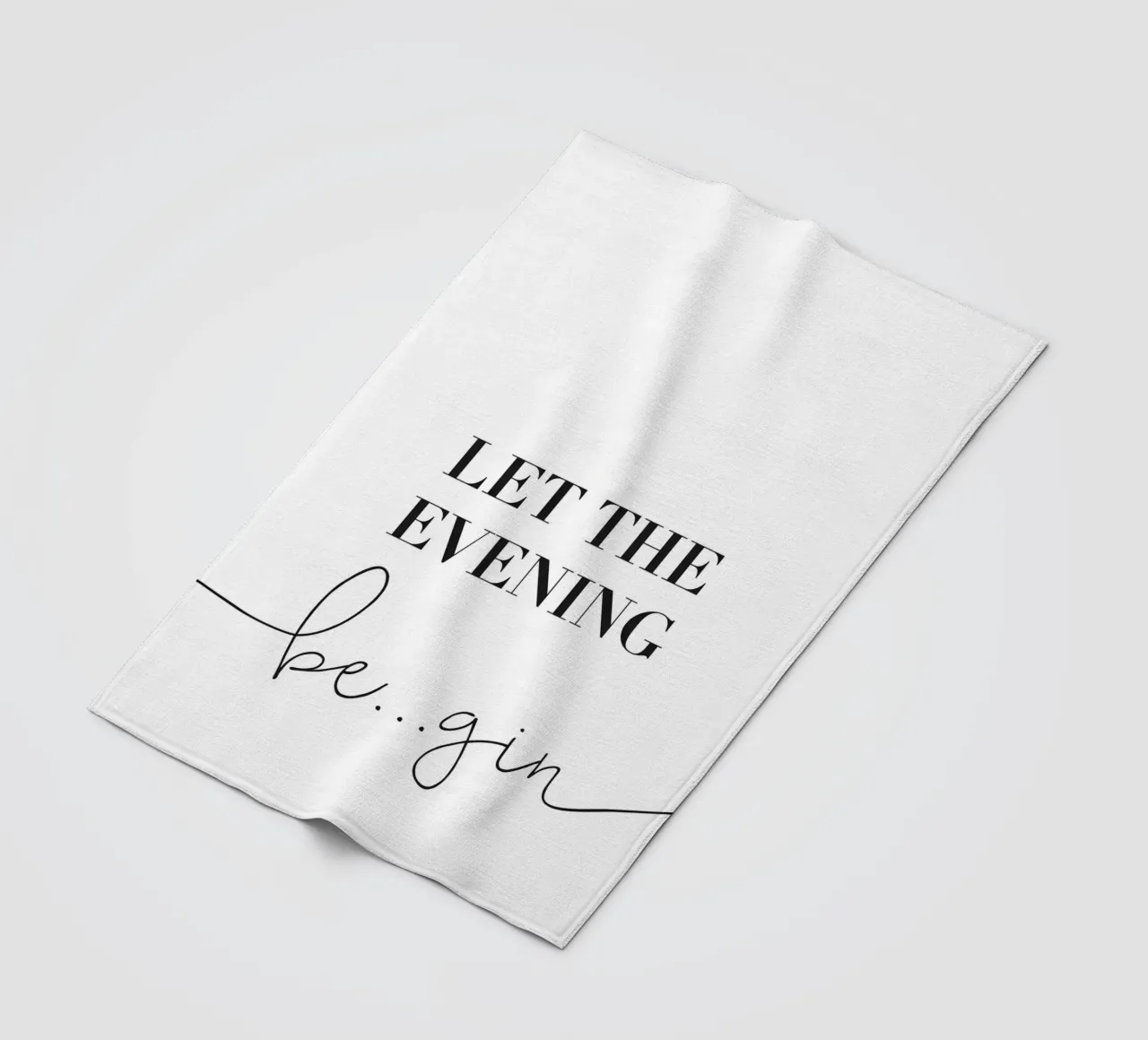 Let the Evening Be... Gin - Lustiges Gin Design coperta in pile da Whole©