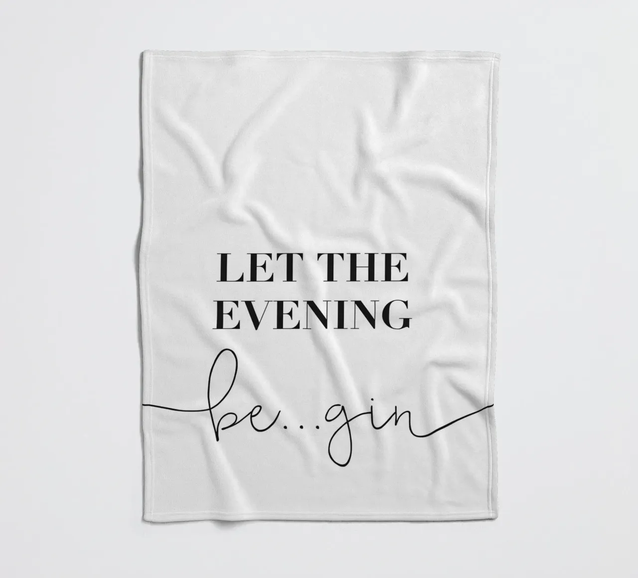 Let the Evening Be... Gin - Lustiges Gin Design coperta in pile da Whole©
