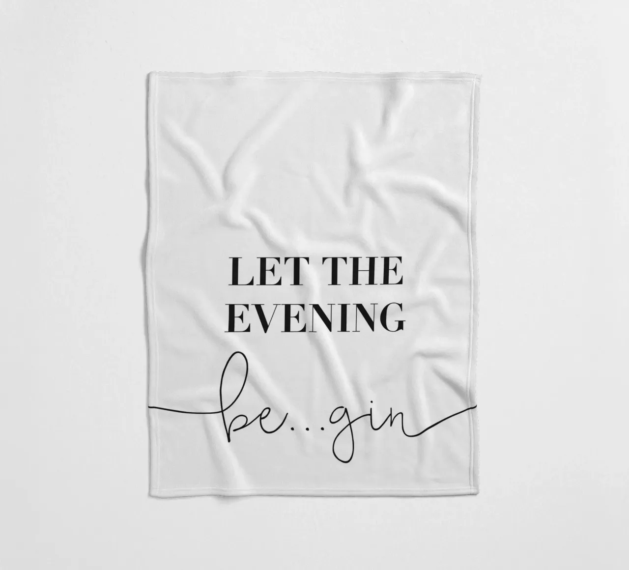 Let the Evening Be... Gin - Lustiges Gin Design coperta in pile da Whole©
