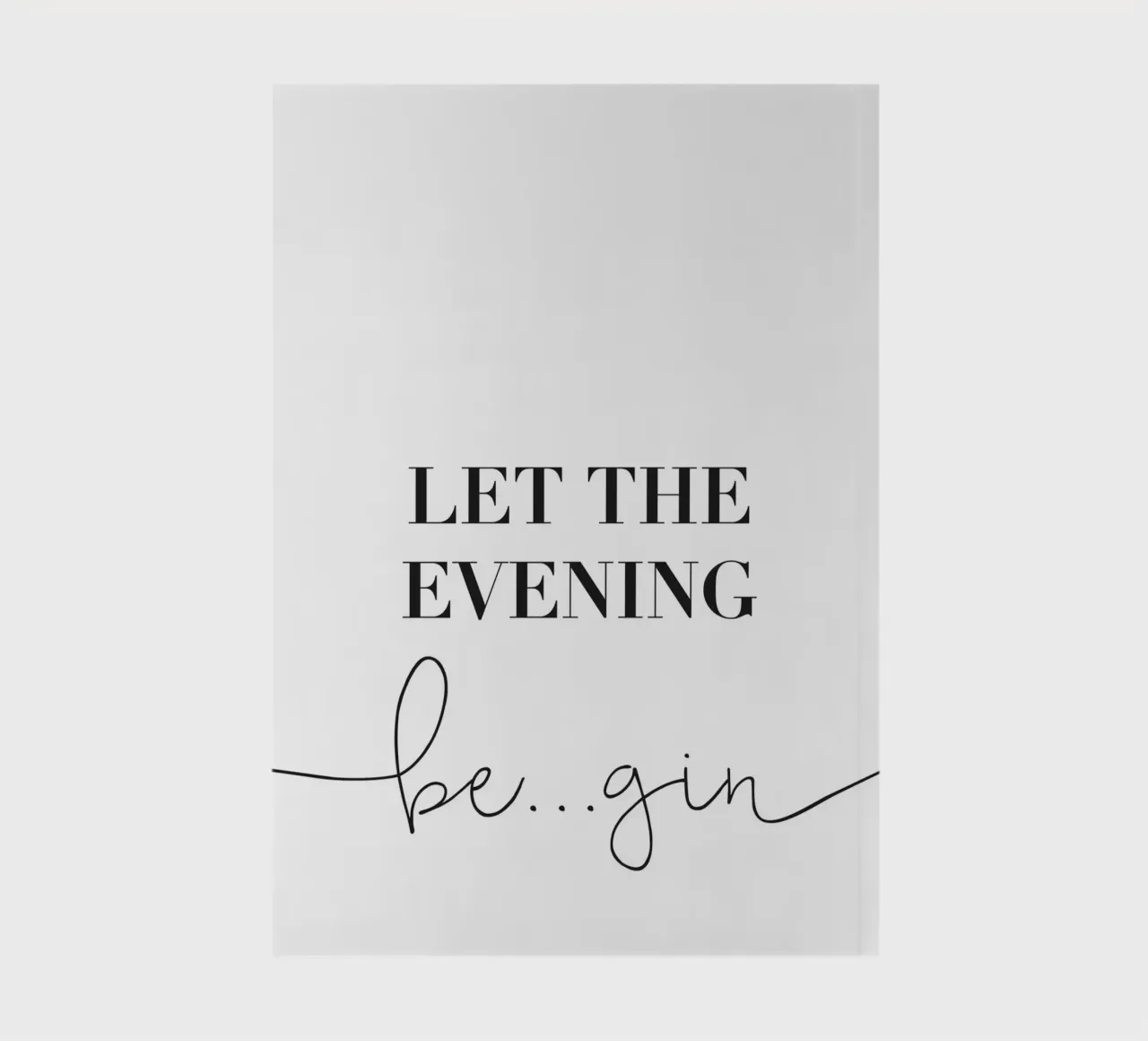 Let the Evening Be...Gin – Lustiges Gin Design notebook by Whole©