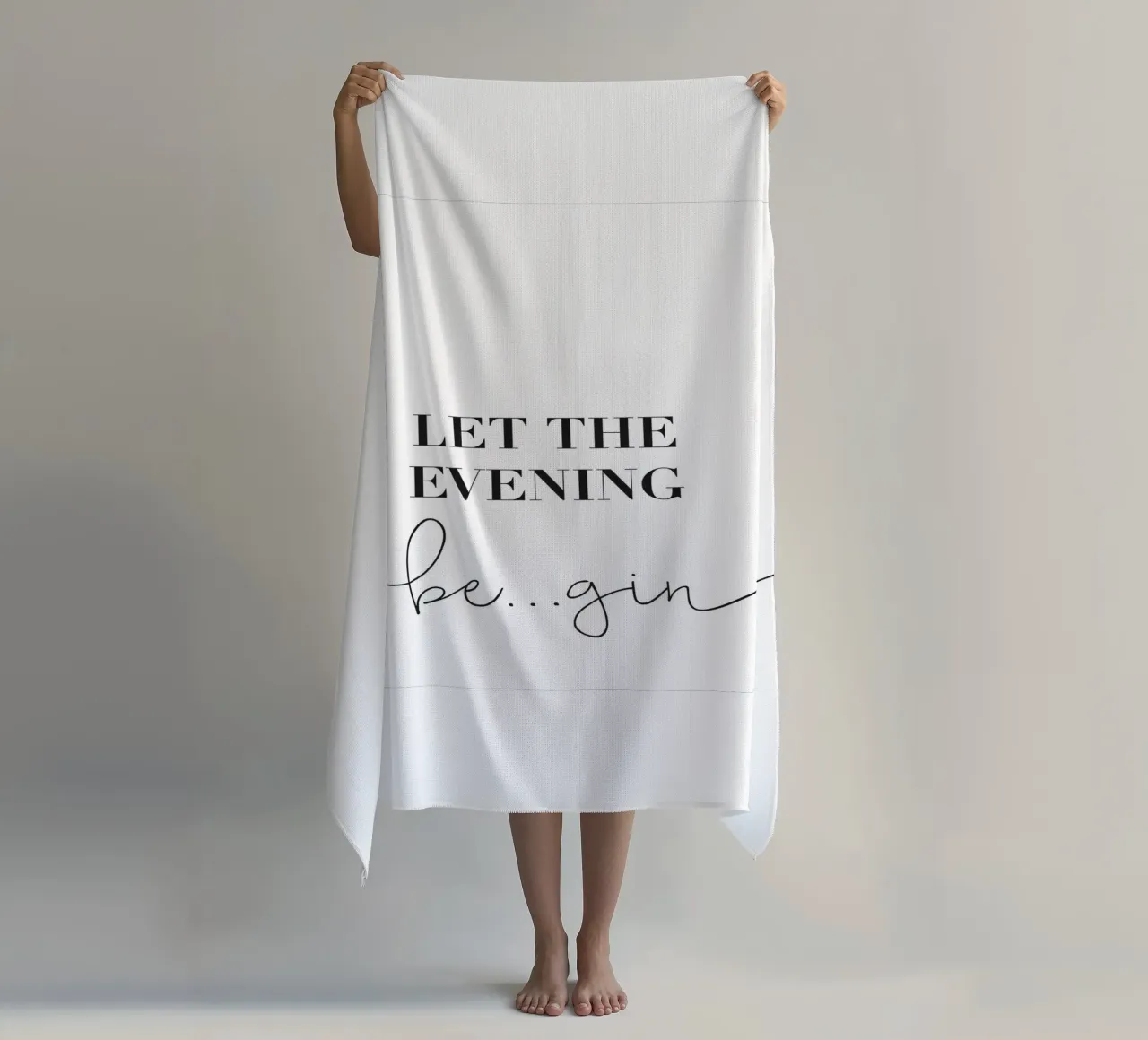 Let the Evening Be... Gin - Lustiges Gin Design telo mare da Whole©