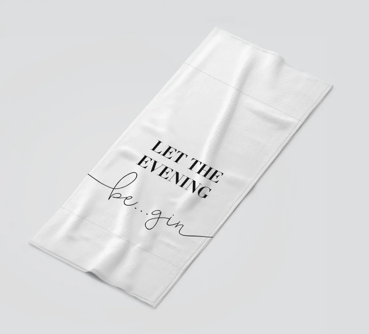 Let the Evening Be... Gin - Lustiges Gin Design telo mare da Whole©