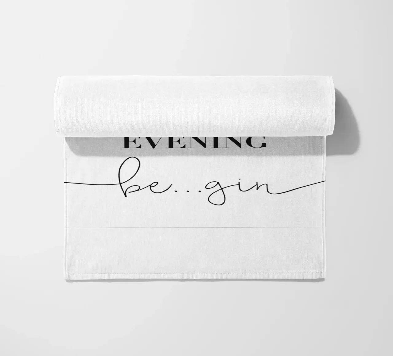 Let the Evening Be... Gin - Lustiges Gin Design telo mare da Whole©